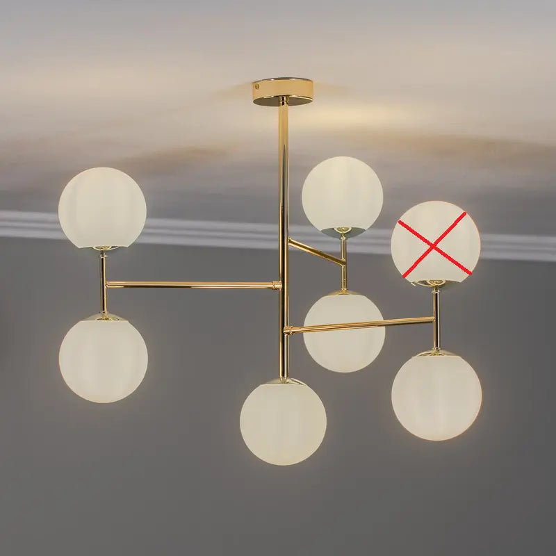 B-Ware Euluna Deckenleuchte Korek Deckenlampe Leuchte Goldfarben 7 Flg Siehe Text/Foto - 4251911787900
