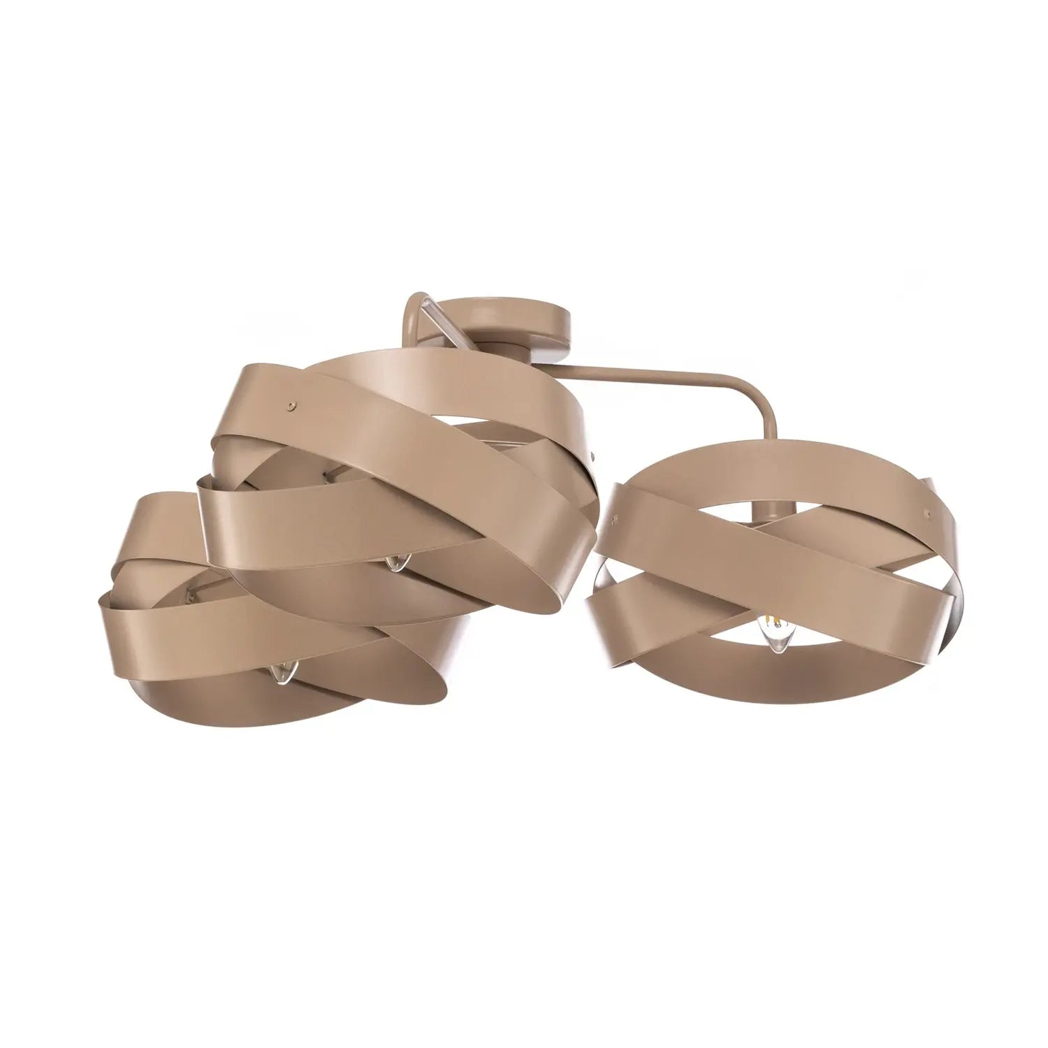 B-Ware Euluna Deckenleuchte Lampe Tornado Deckenbeleuchtung Beige 3 Flammig Metall - 4251911787085