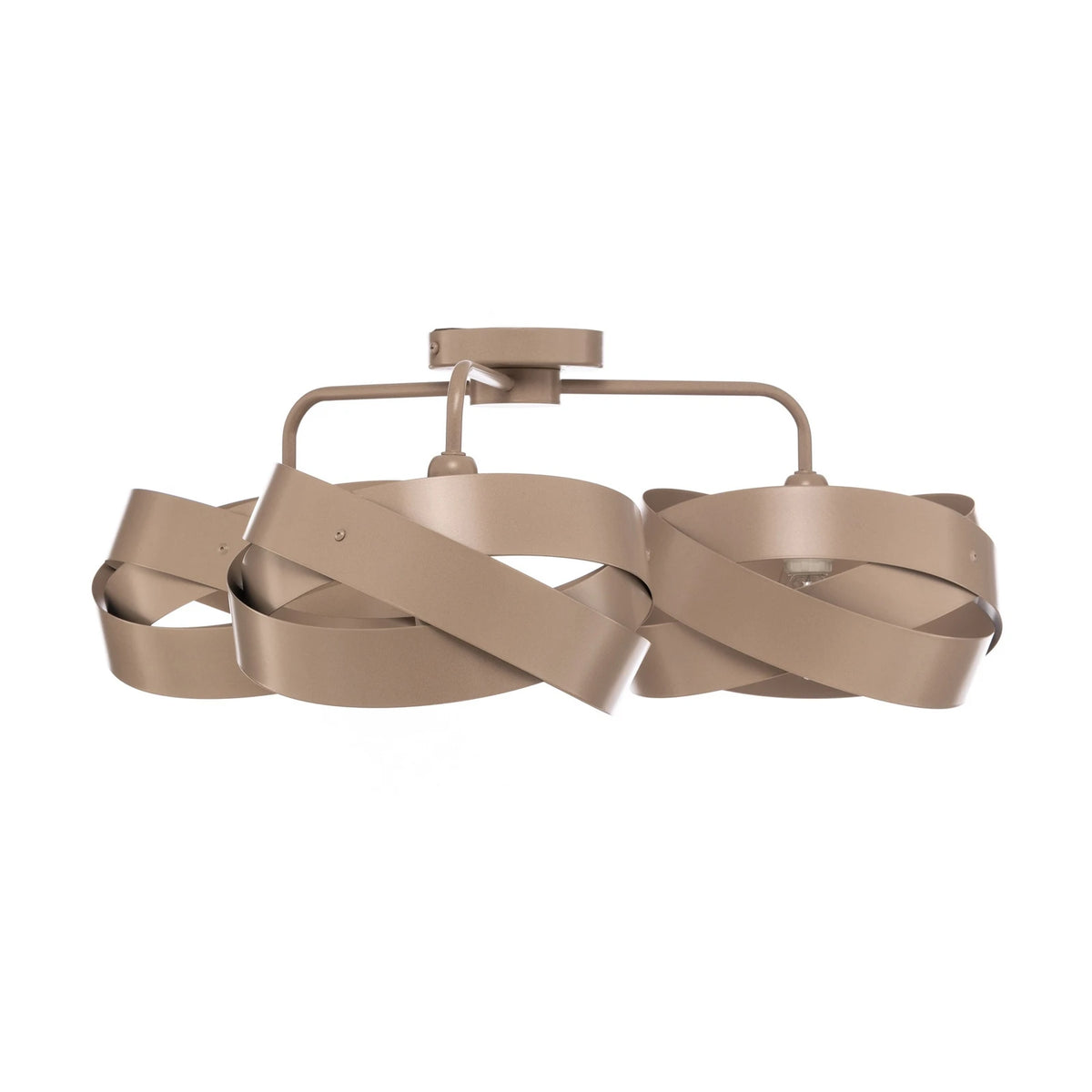 Euluna Deckenleuchte Lampe Tornado Deckenbeleuchtung beige 3-flammig Metall - 4251911787085