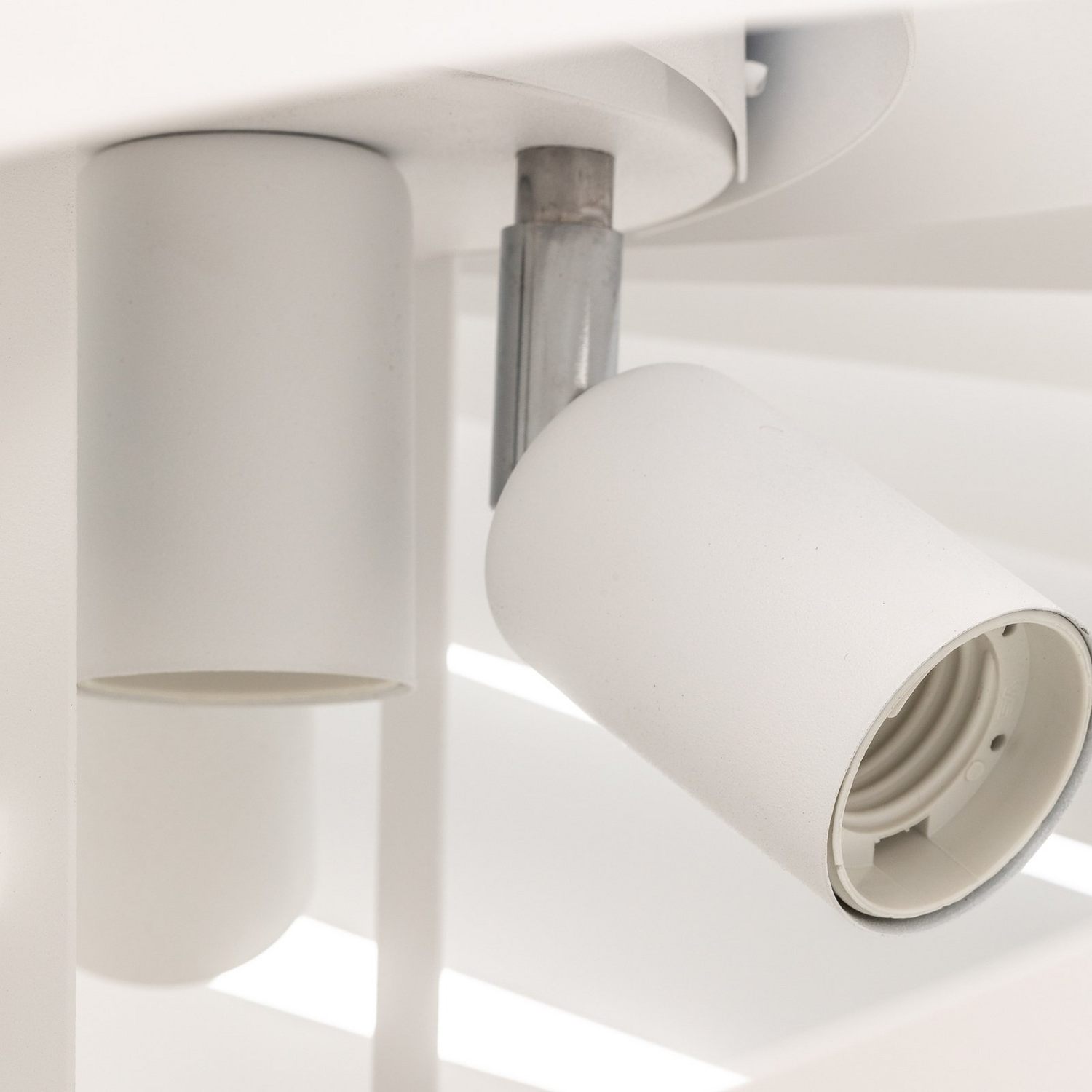 B-Ware Euluna Deckenleuchte Lampe Vento Weiß Metall E27 60 Cm Wohnzimmer Beleuchtung