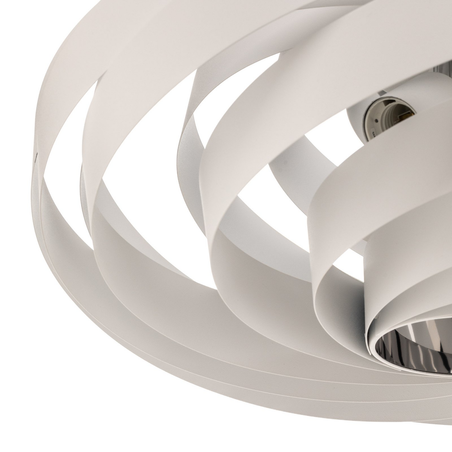 B-Ware Euluna Deckenleuchte Lampe Vento Weiß Metall E27 60 Cm Wohnzimmer Beleuchtung