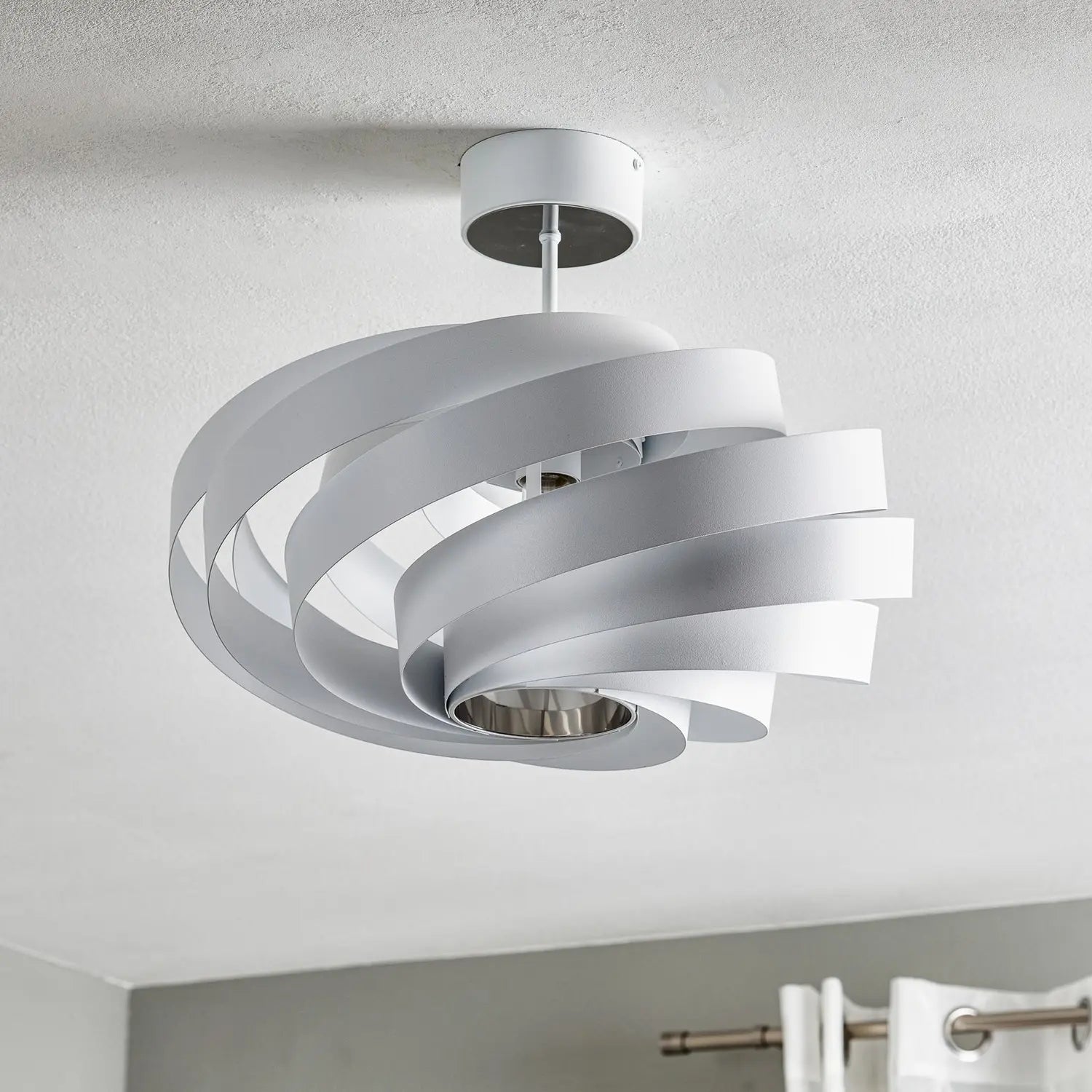 B-Ware Euluna Vento Deckenleuchte Lampe Deckenlampe Hängelampe ø 50 Cm Weiß Metall - 8503823599882