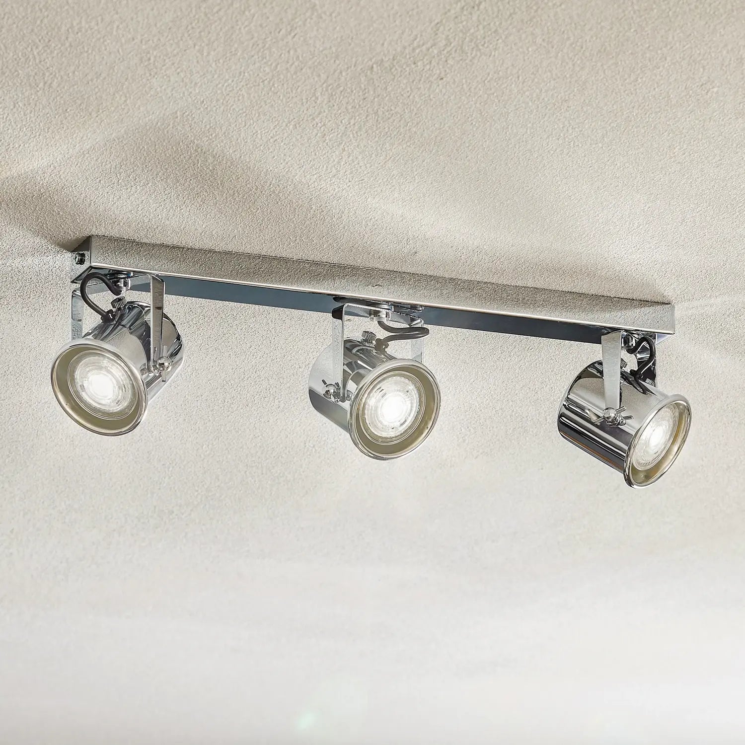 B-Ware Euluna Deckenspot Deckenstrahler Canico Deckenlampe 3flg Chrom Stahl Beleuchtung - 4251911790498