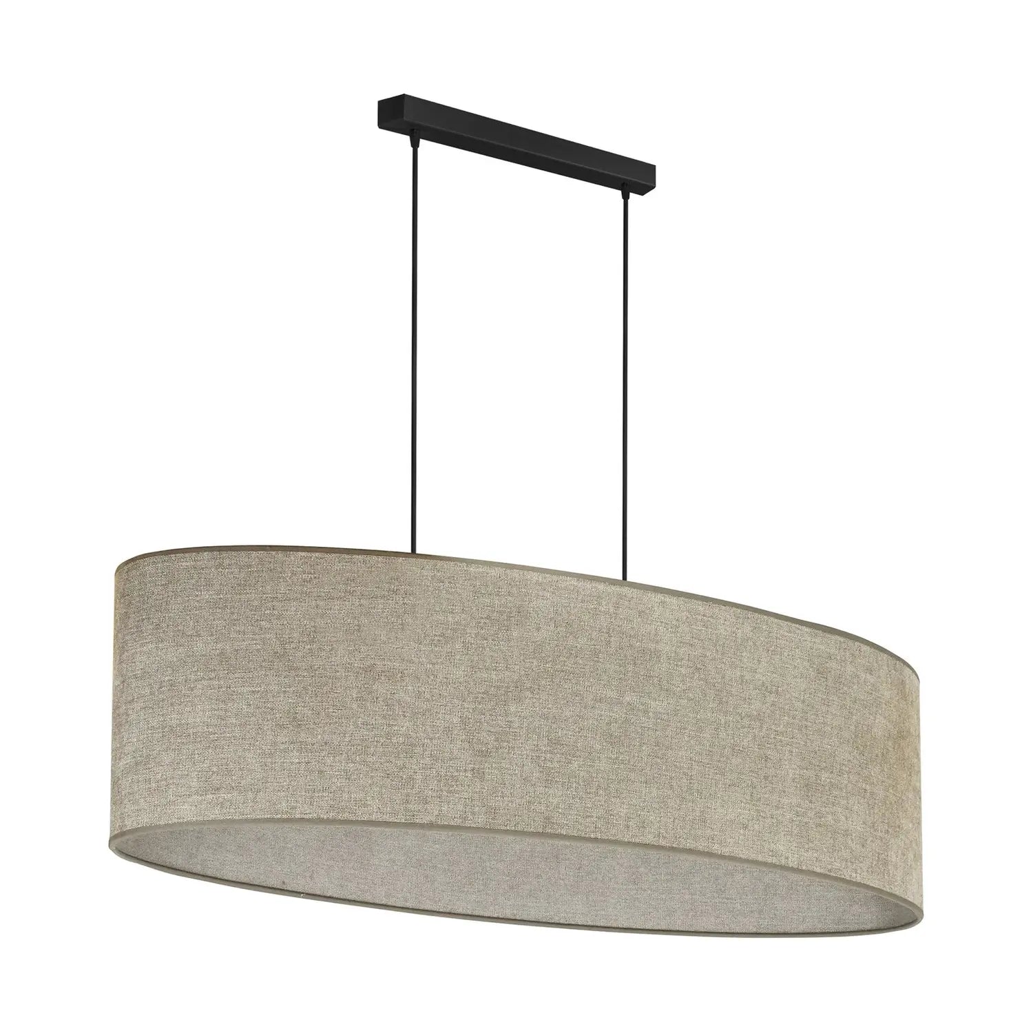 B-Ware Euluna Hängelampe Pendelleuchte Celine Cappuccino Chenille Stoff 80 Cm - 4251911790160