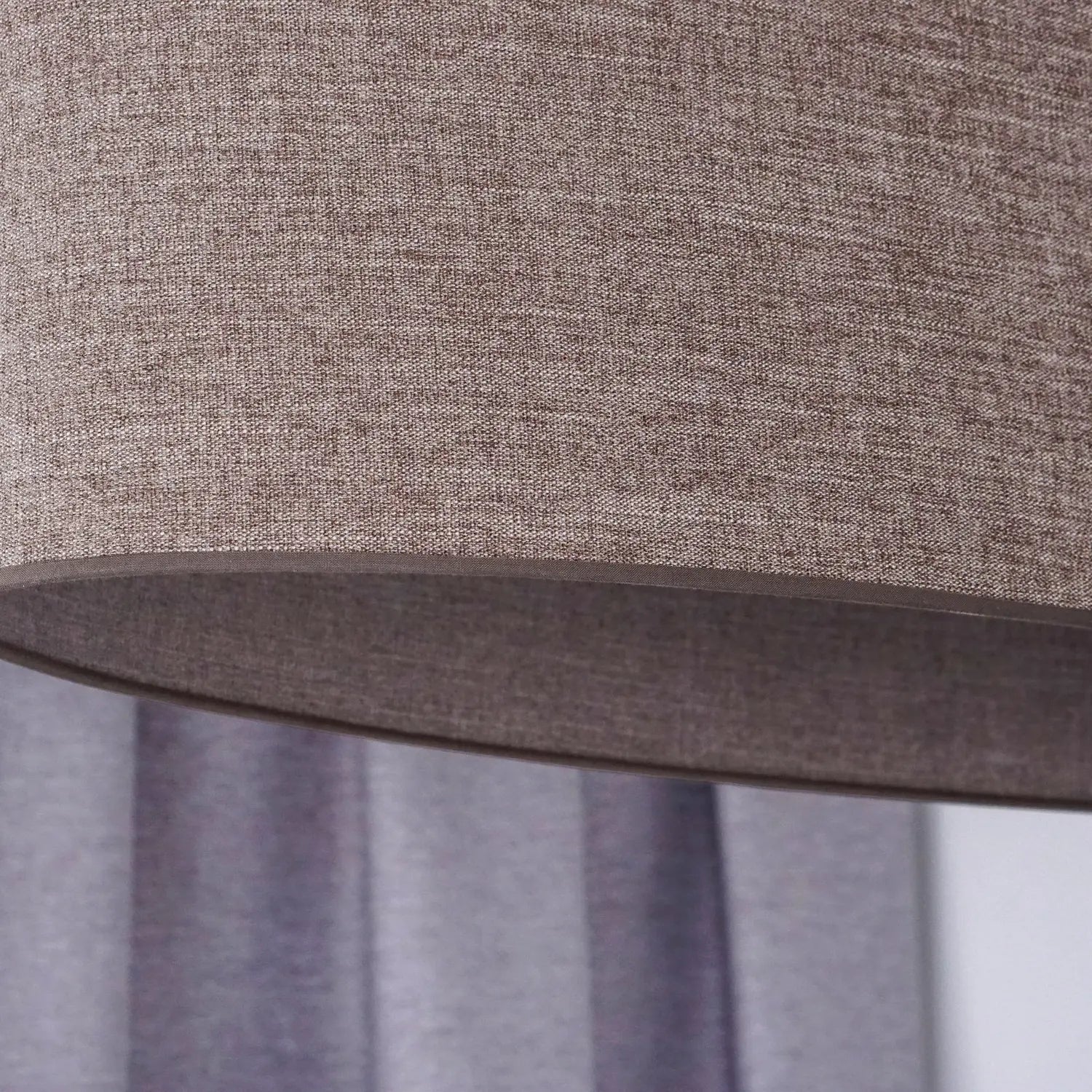 B-Ware Euluna Hängelampe Pendelleuchte Celine Cappuccino Chenille Stoff 80 Cm - 4251911790160