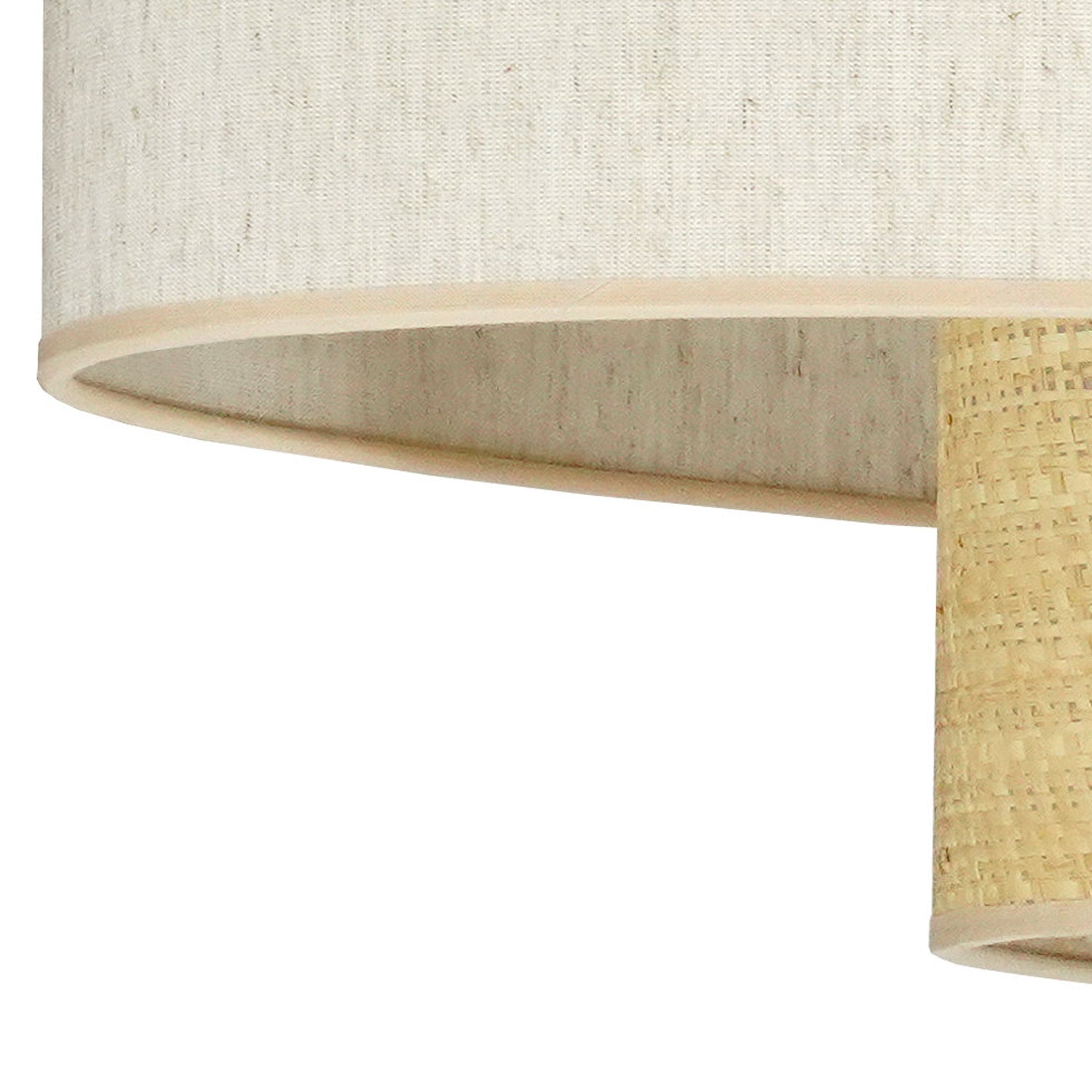 B-Ware Euluna Hängeleuchte Pendelleuchte Lampe Boho Cotton Beige Raffia Natur 80 Cm - 4251911790191