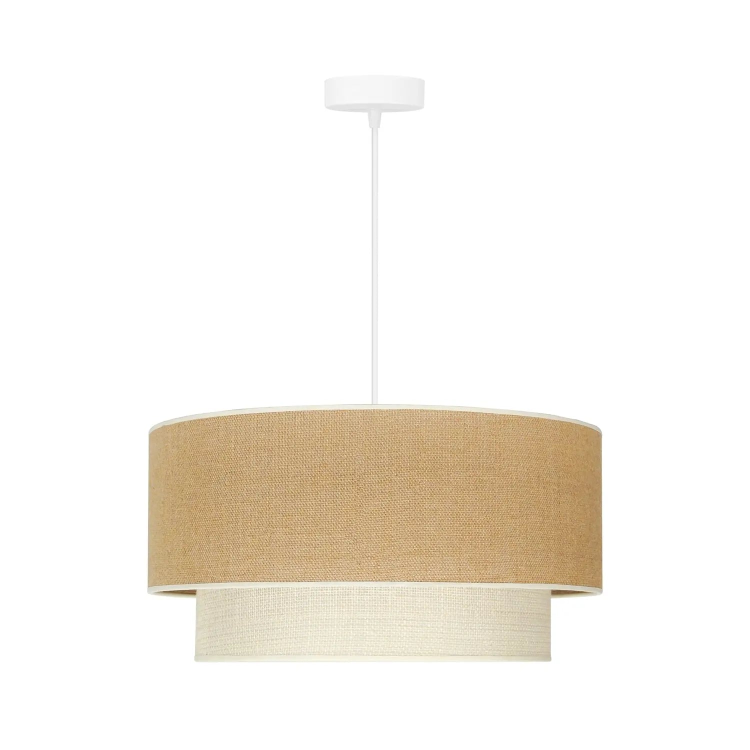 B-Ware Euluna Hängeleuchte Pendelleuchte Boho Jute Naturbraun Weiß Lampe Siehe Text - 4251911790030