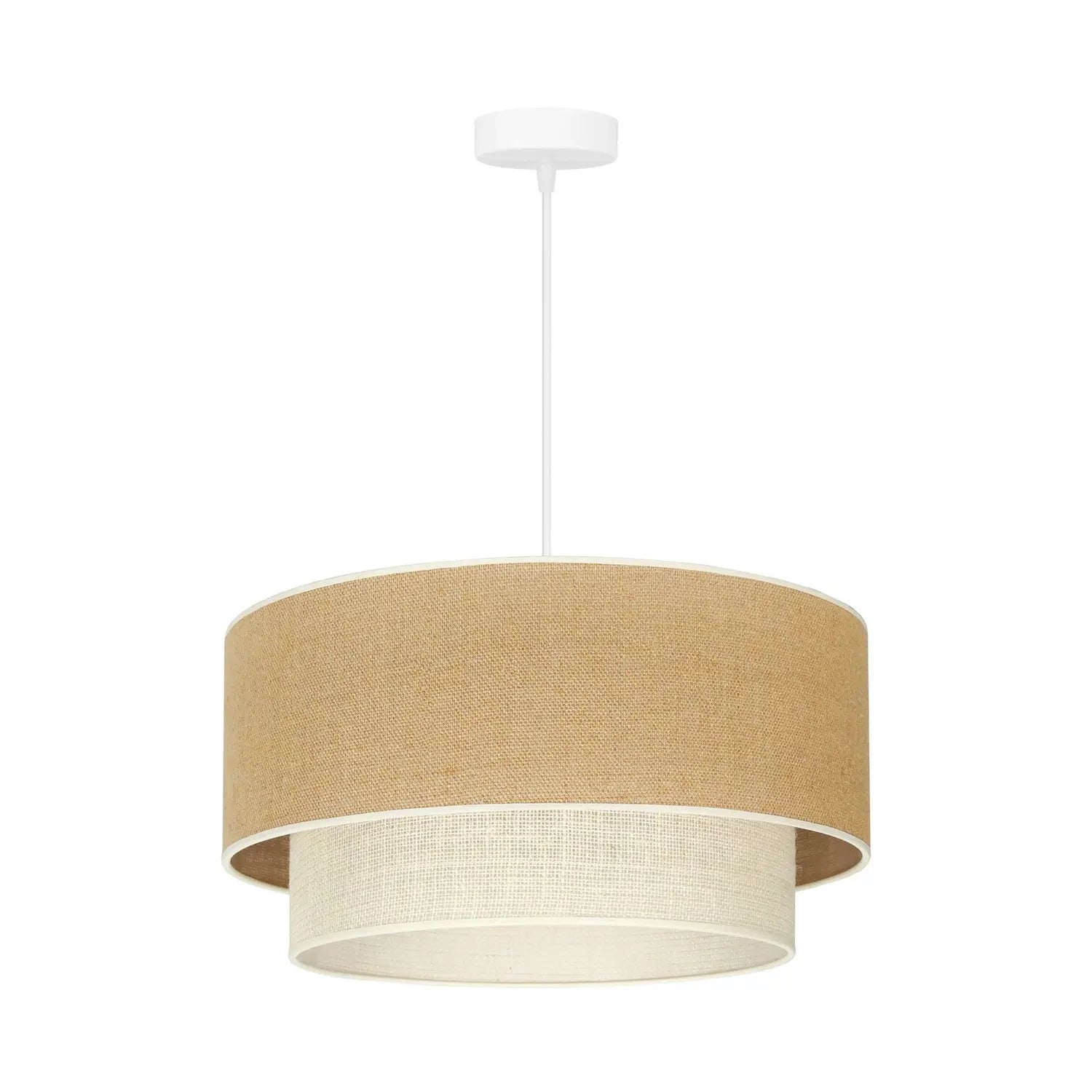 B-Ware Euluna Hängeleuchte Pendelleuchte Boho Jute Naturbraun Weiß Lampe Siehe Text - 4251911790030