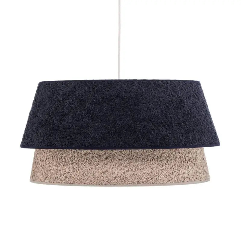 B-Ware Euluna Hängeleuchte Pendelleuchte Boucle Lampe ø 50 Cm Blau Grau - 5905317600552