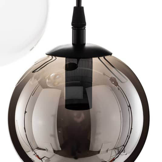 B-Ware Euluna Hängeleuchte Glassy Hängelampe Deckenlampe Lampe Leuchte 4 Flammig Rund - 5901738919075