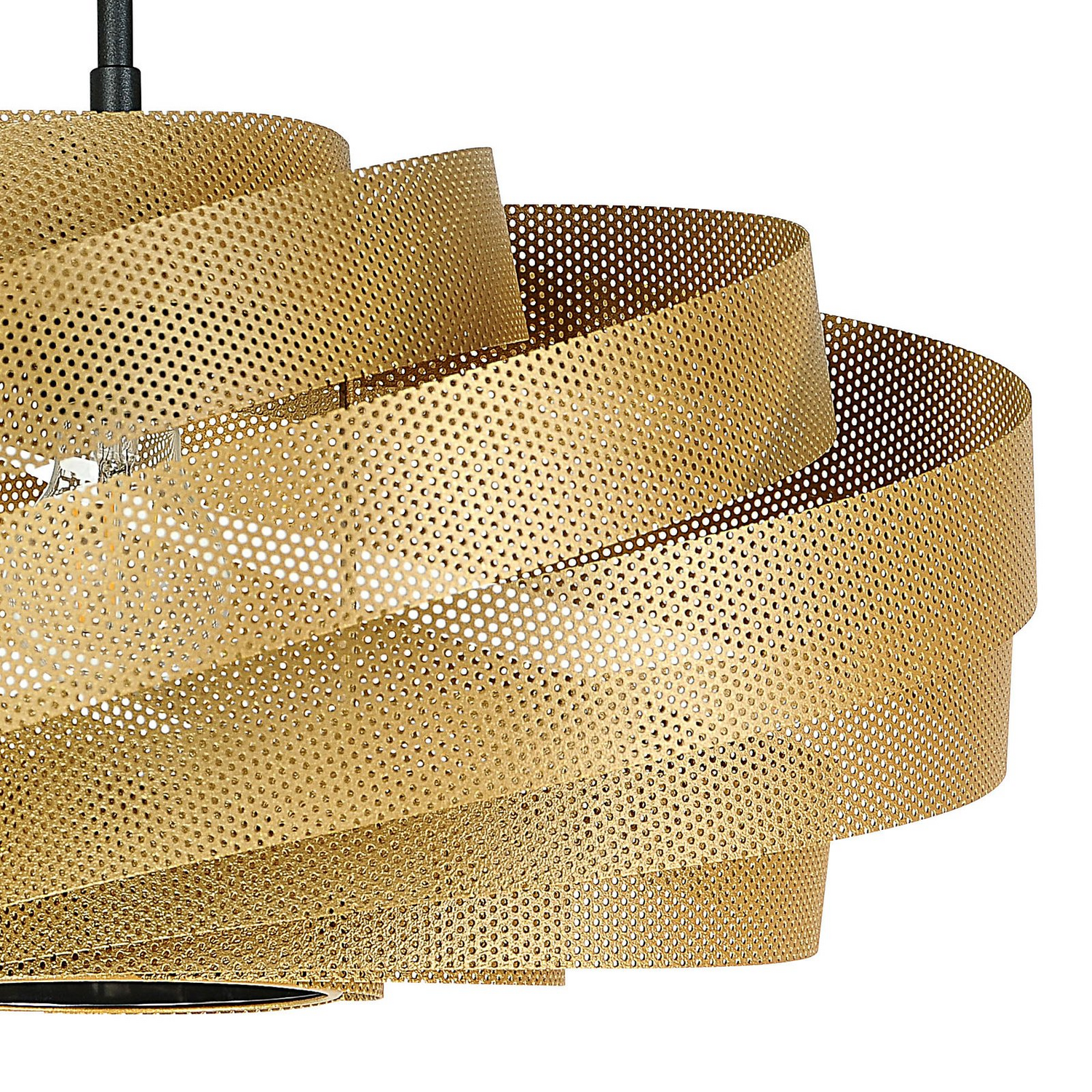 Euluna Hängeleuchte Vento Pendelleuchte Deckenlampe Leuchte Goldfarben ø50cm E27 B-Ware - 4251911787443