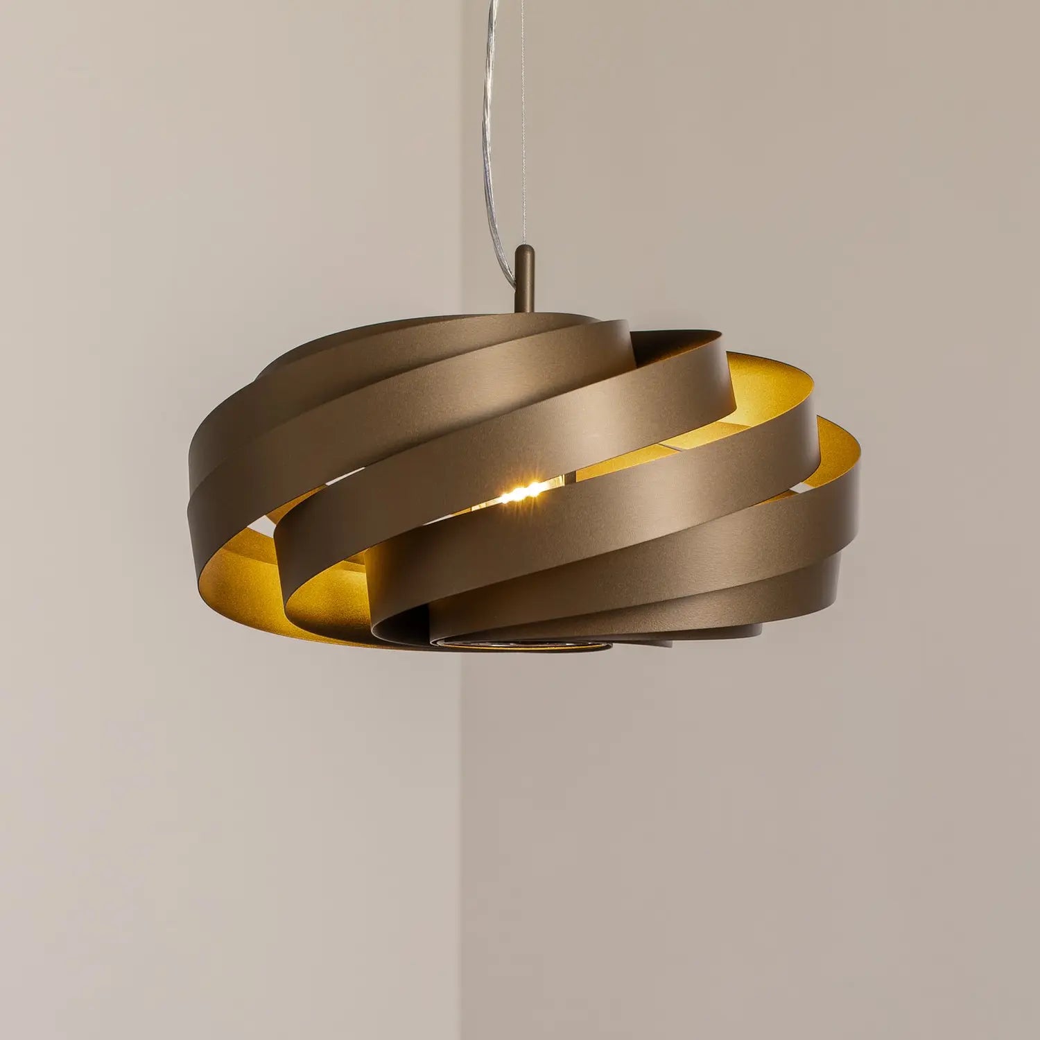 B-Ware Euluna Vento Hängeleuchte Pendelleuchte Deckenleuchte Kaffeebraun ø 50 Cm - 4251911787429