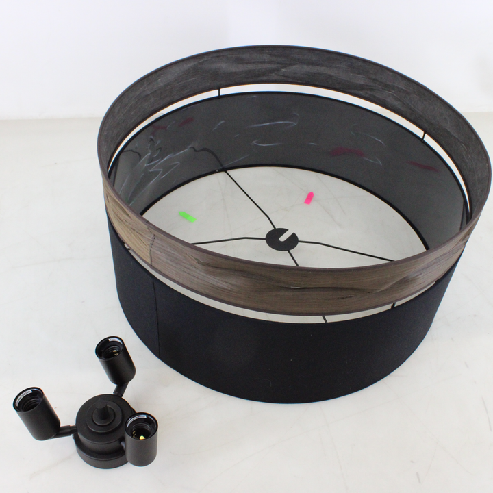 Euluna Levo Deckenlampe ø60cm Eiche Dunkel Schwarz Deckenleuchte Siehe Text/Foto C-Ware - 5903689187602