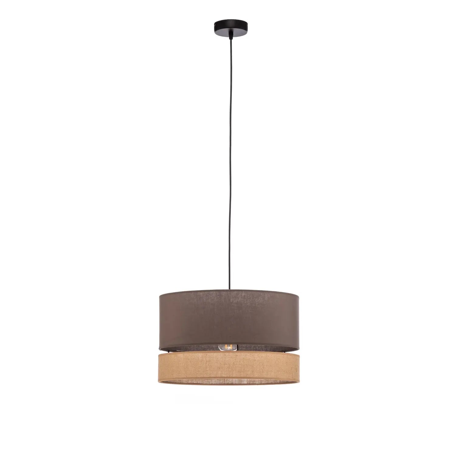 B-Ware Euluna Levo Hängeleuchte Pendelleuchte Lampe Jute Schwarz ø 40 Cm Esszimmer E27 - 5903689187886