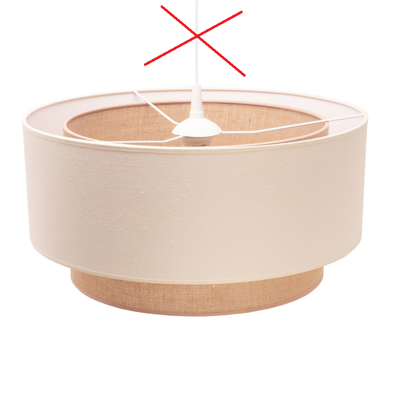 Euluna Hängeleuchte Boho Hängeleuchte Lampe Leuchte Doppelschirm Defektware D-Ware - 5903689181099