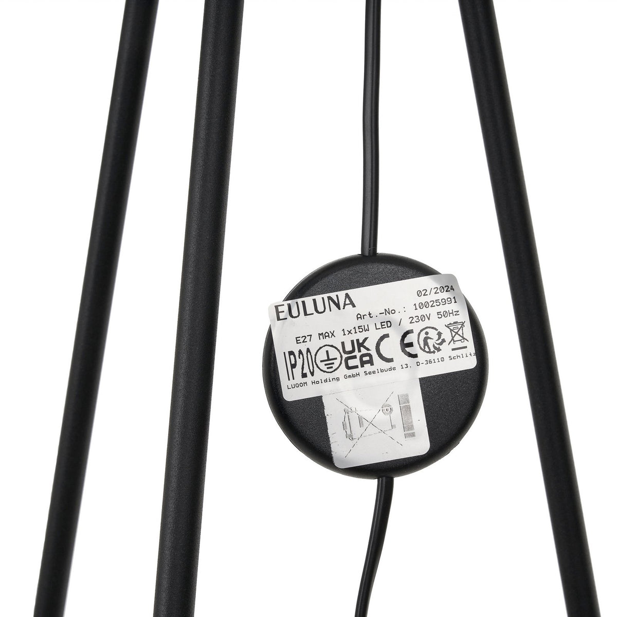 Euluna Stehleuchte Zofia Stehlampe Lampe goldfarben Beleuchtung Wohnzimmer - 4251911787771