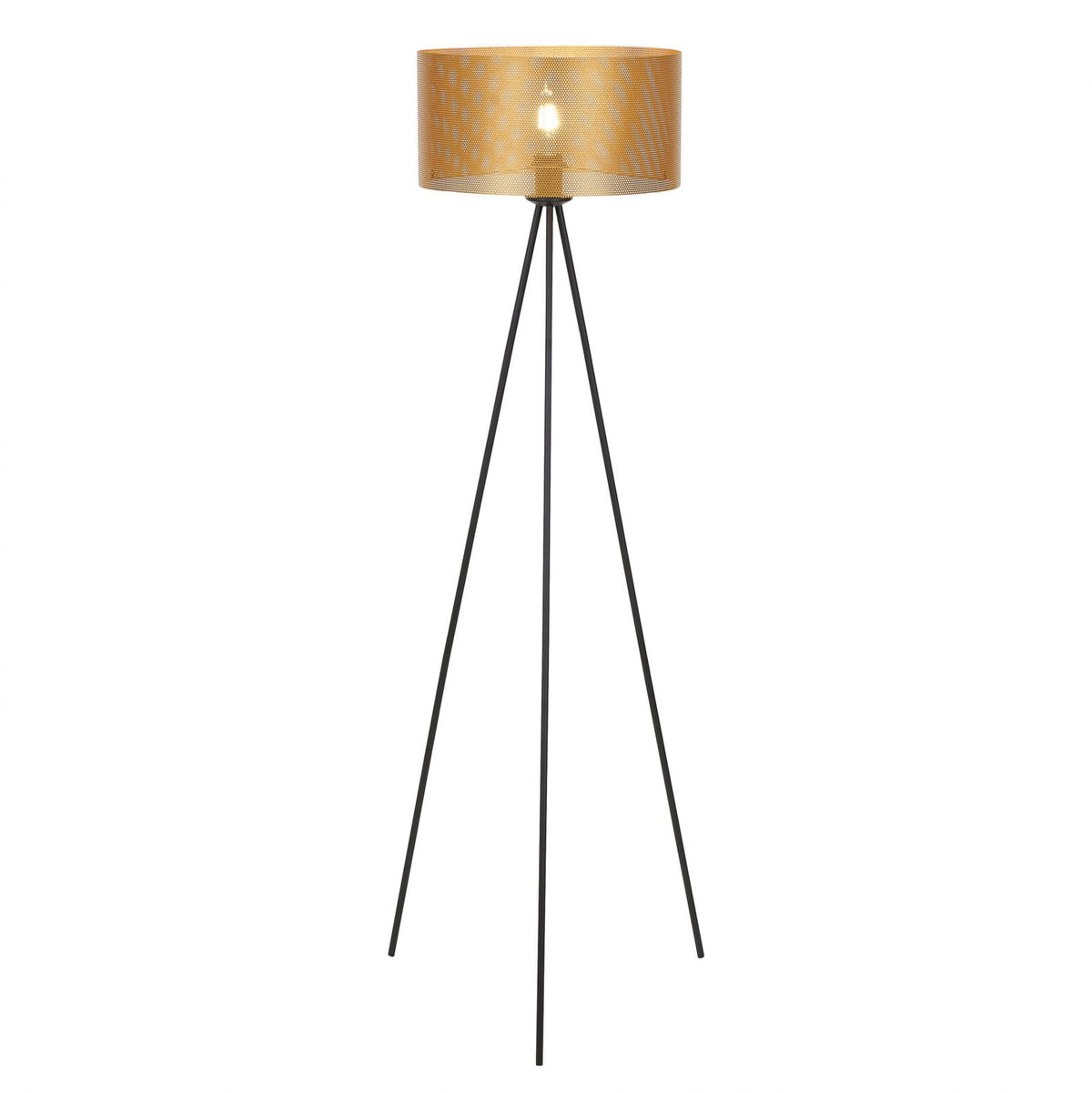 Euluna Stehleuchte Zofia Stehlampe Lampe goldfarben Beleuchtung Wohnzimmer - 4251911787771