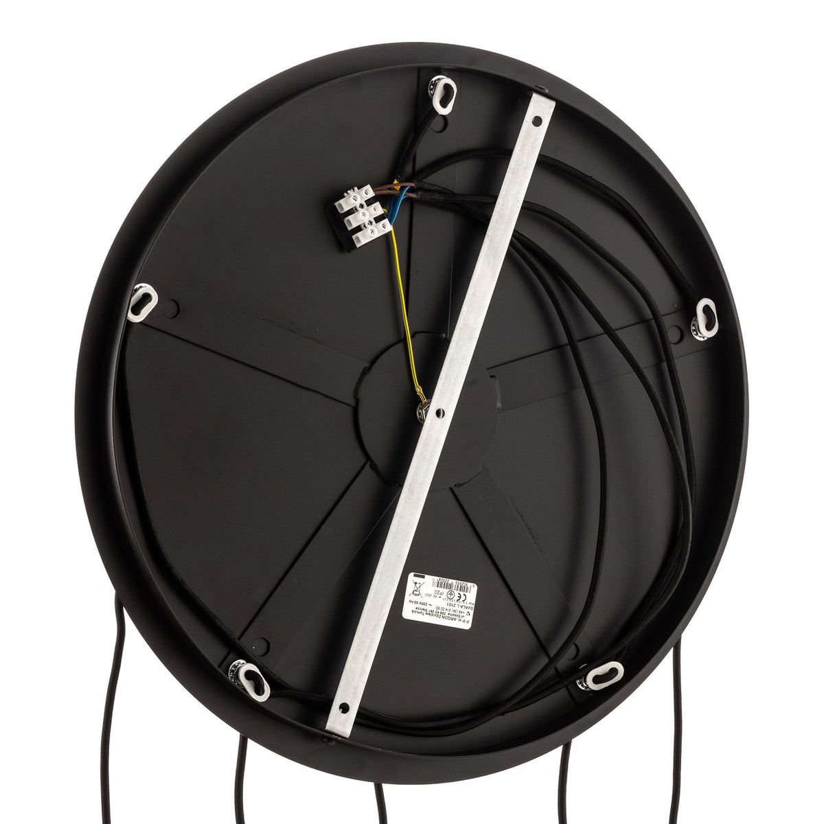 Euluna Pendelleuchte Hängelampe Svala Rondell rauchgrau schwarz Glas E27 LED - 4251911797589