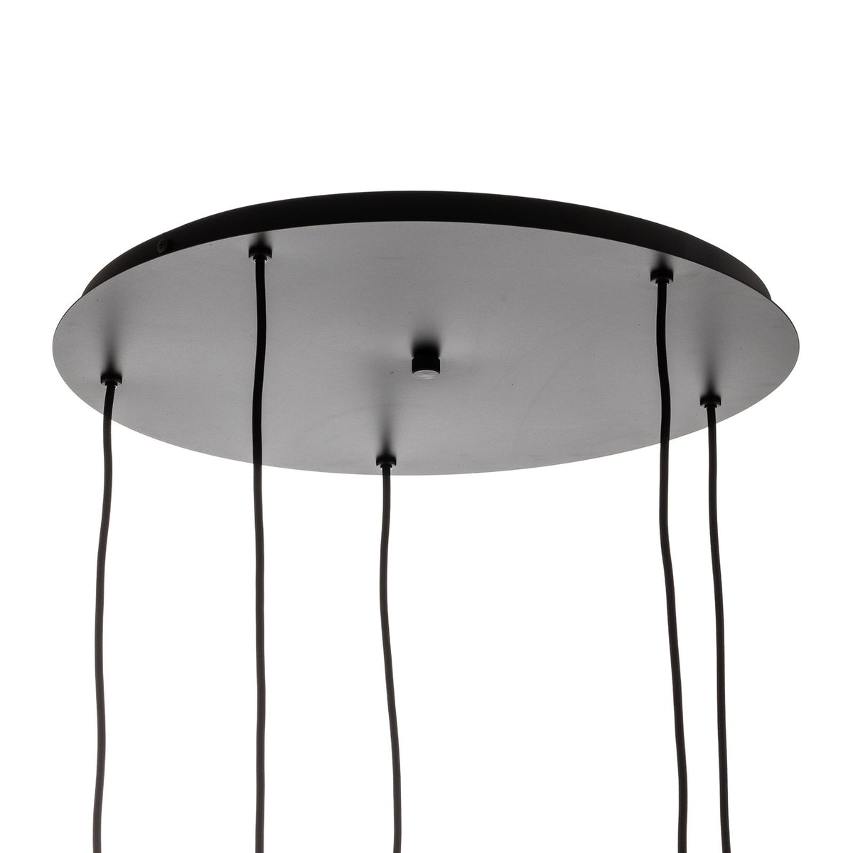 Euluna Pendelleuchte Hängelampe Svala Rondell rauchgrau schwarz Glas E27 LED - 4251911797589
