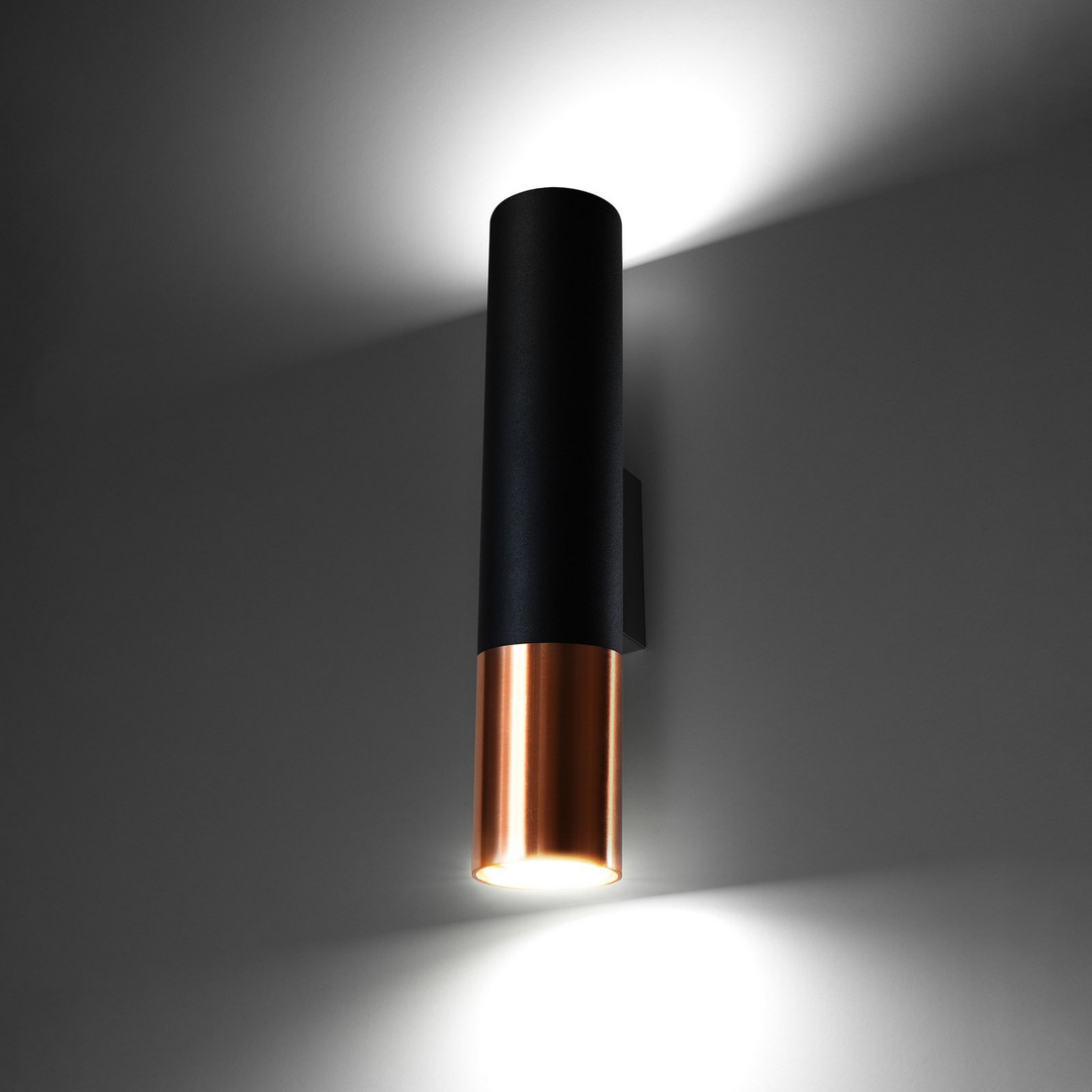 Euluna Thalassa Wandlampe Lampe Gu10 Schwarz Kupfer Dimmbar Leuchte Spot Licht  B-Ware - 4251911781434