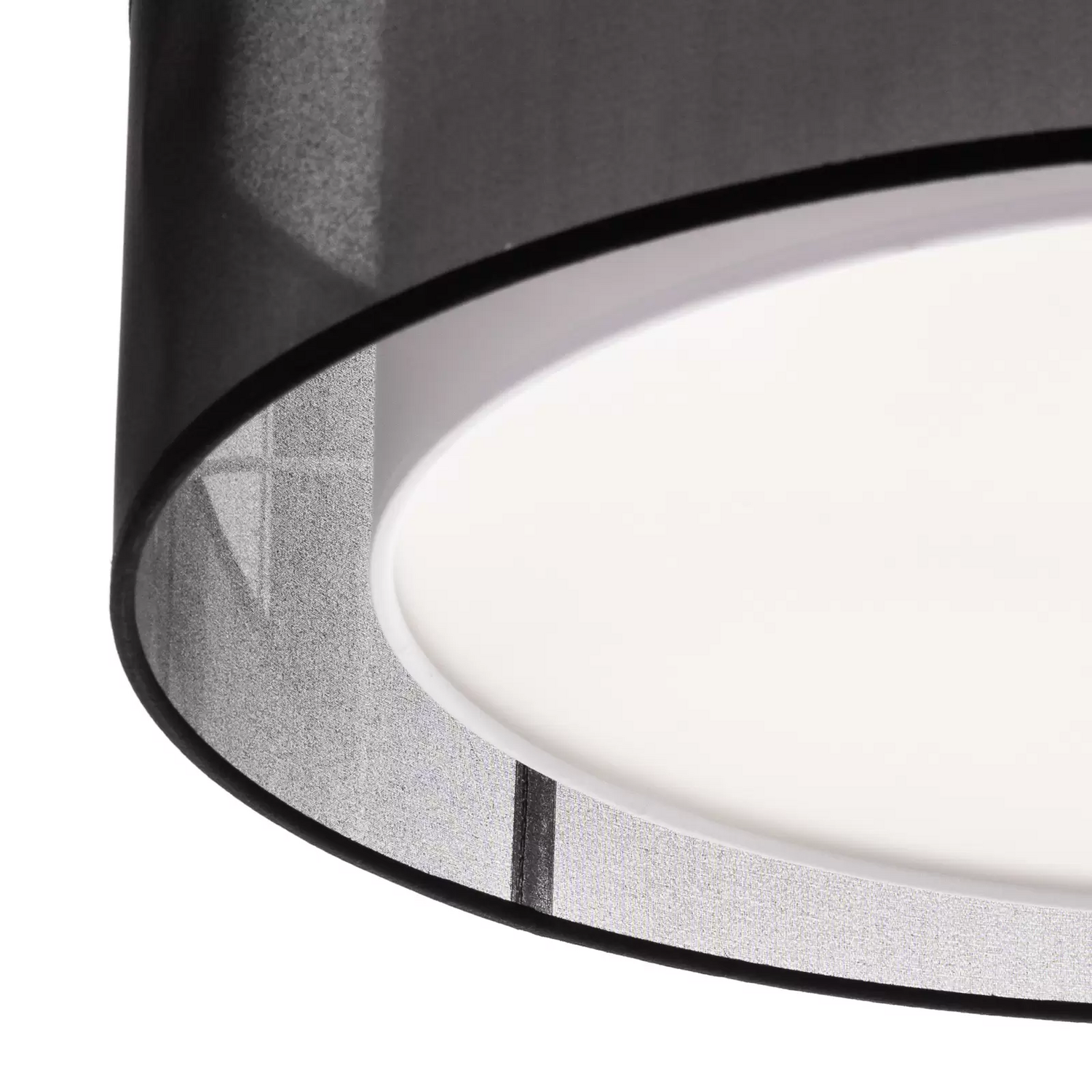B-Ware Euluna Tibu Deckenleuchte Textil Deckenlampe Leuchte Wohnzimmerlampe Schwarz E27 - 5905317601818