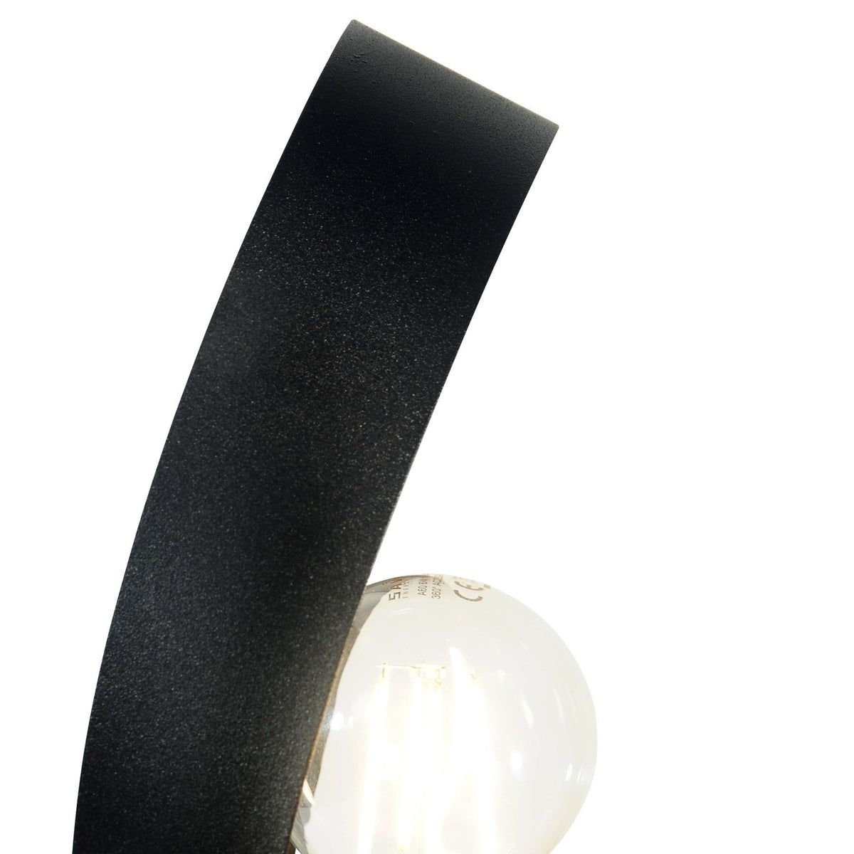 Euluna Tischleuchte Lampe Petla schwarz gold Metall Ø 19 cm Spot Leuchte Licht - 4251911788471