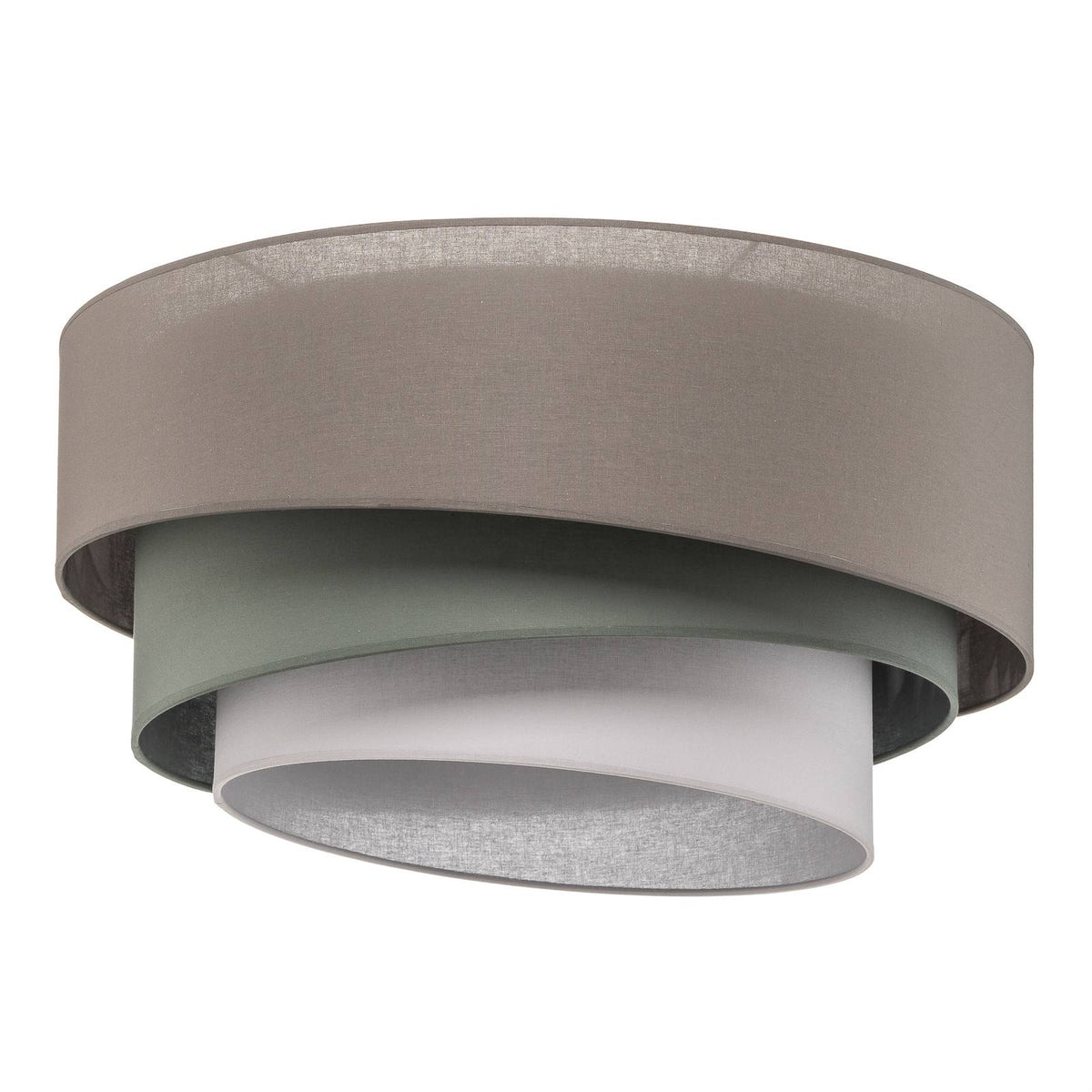 Euluna Deckenleuchte Trio monocolor Deckenlampe Lampe Leuchte mit Stoffschirm - 5903689182676