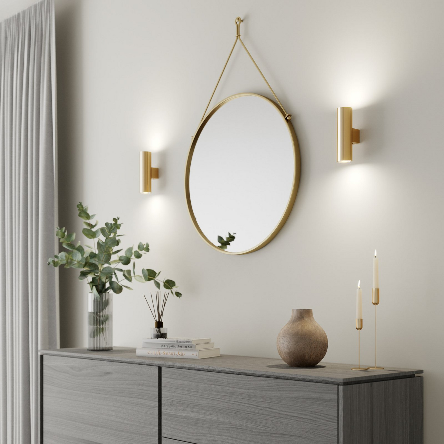 B-Ware Euluna Marion Wandlampe Zweiflammig Messing Wandleuchte Leuchte Lampe 2 Stück - 4251911797466