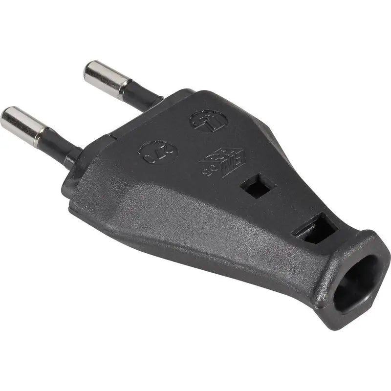 Martin Kaiser Eurostecker Stecker Schwarz 230 V IP20 2polig H03VV-F 175 STÜCK - 4024881000955