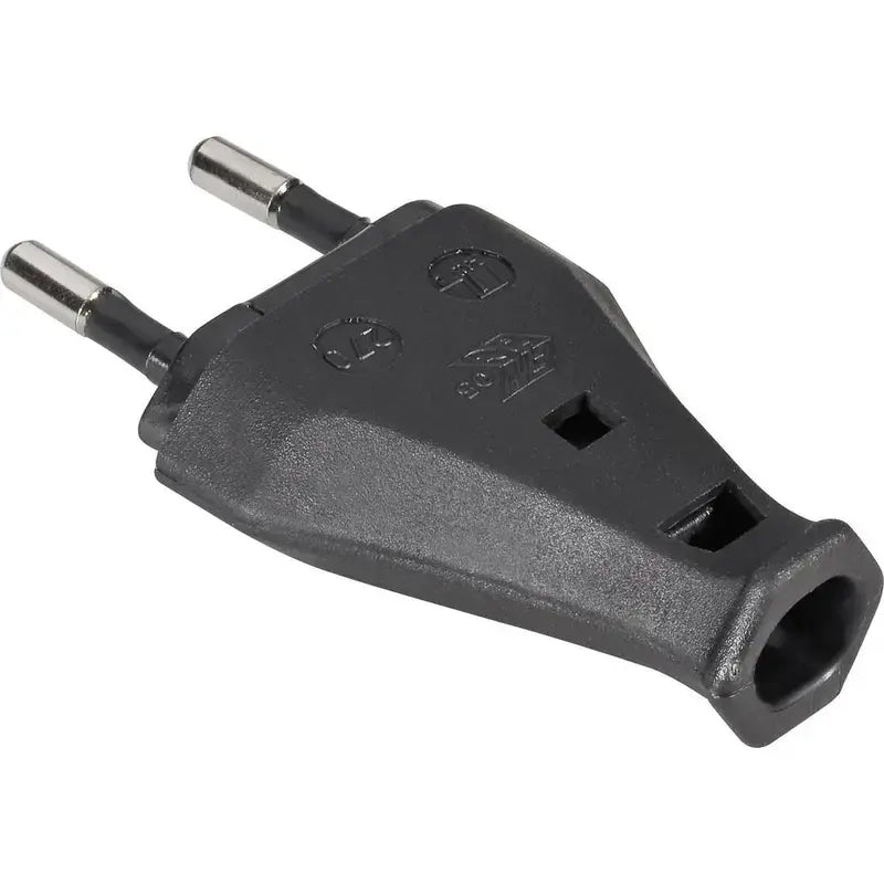 B-Ware Martin Kaiser Eurostecker Stecker Schwarz 230 V Ip20 2polig H03 Vv F 175 Stück - 4024881000955
