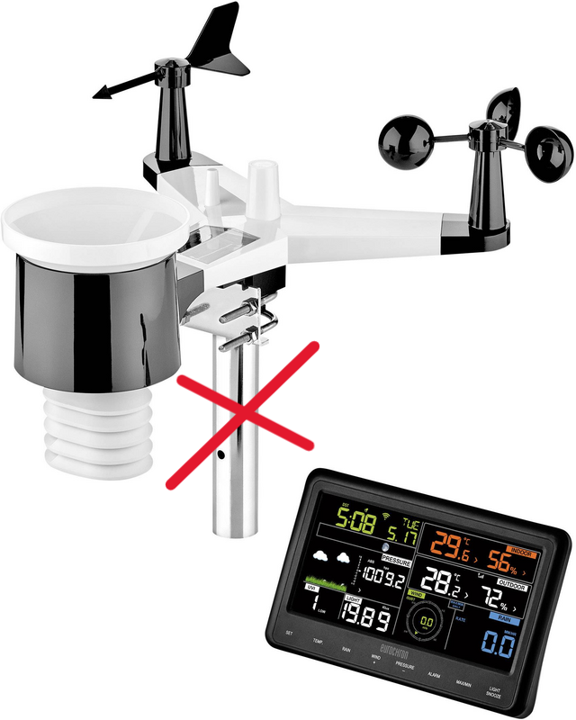Eurochron Funk Wetterstation Efws29 Wettermessstation Vorhersage Siehe Text/Foto B-Ware - 4016139145105