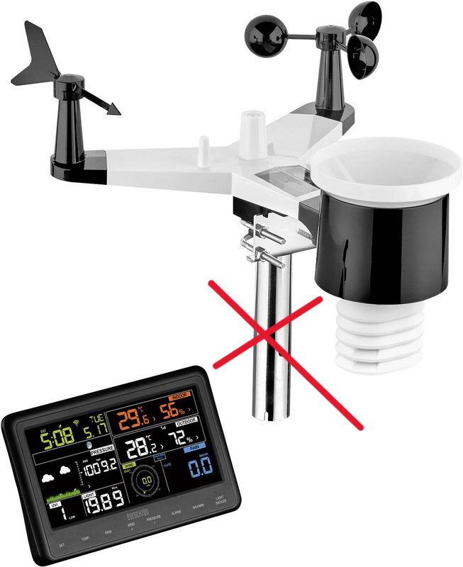 Eurochron Funk Wetterstation Efws29 Wettermessstation Vorhersage Siehe Text/Foto B-Ware - 4016139145105