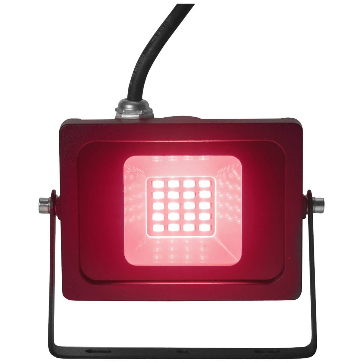 Eurolite LED Außenstrahler Flutlicht UV Strahler rot Aluminium Außenbereich 10 W - 4026397692860