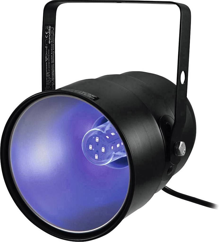 B-Ware Eurolite Uv Spot Led 5 W Ip20 1 Flammig Schwenkbar Inkl. Leuchtmittel Schwarz - 4026397629828