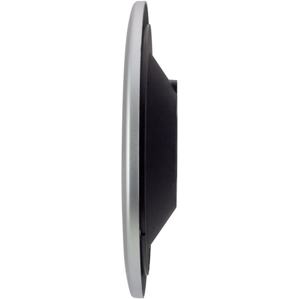 B-Ware Euro Time 56787 Funk Wanduhr 25x3.8cm Funkwanduhr Funk Uhr Funkuhr Weiß Silber  - 4044685501182