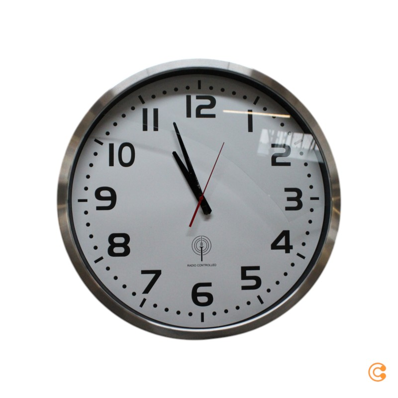 Euro Time 56863 Funk Wanduhr 50cm Wand Uhr Wohnzimmeruhr Funkuhr Siehe Text/Foto C-Ware - 4044685500871