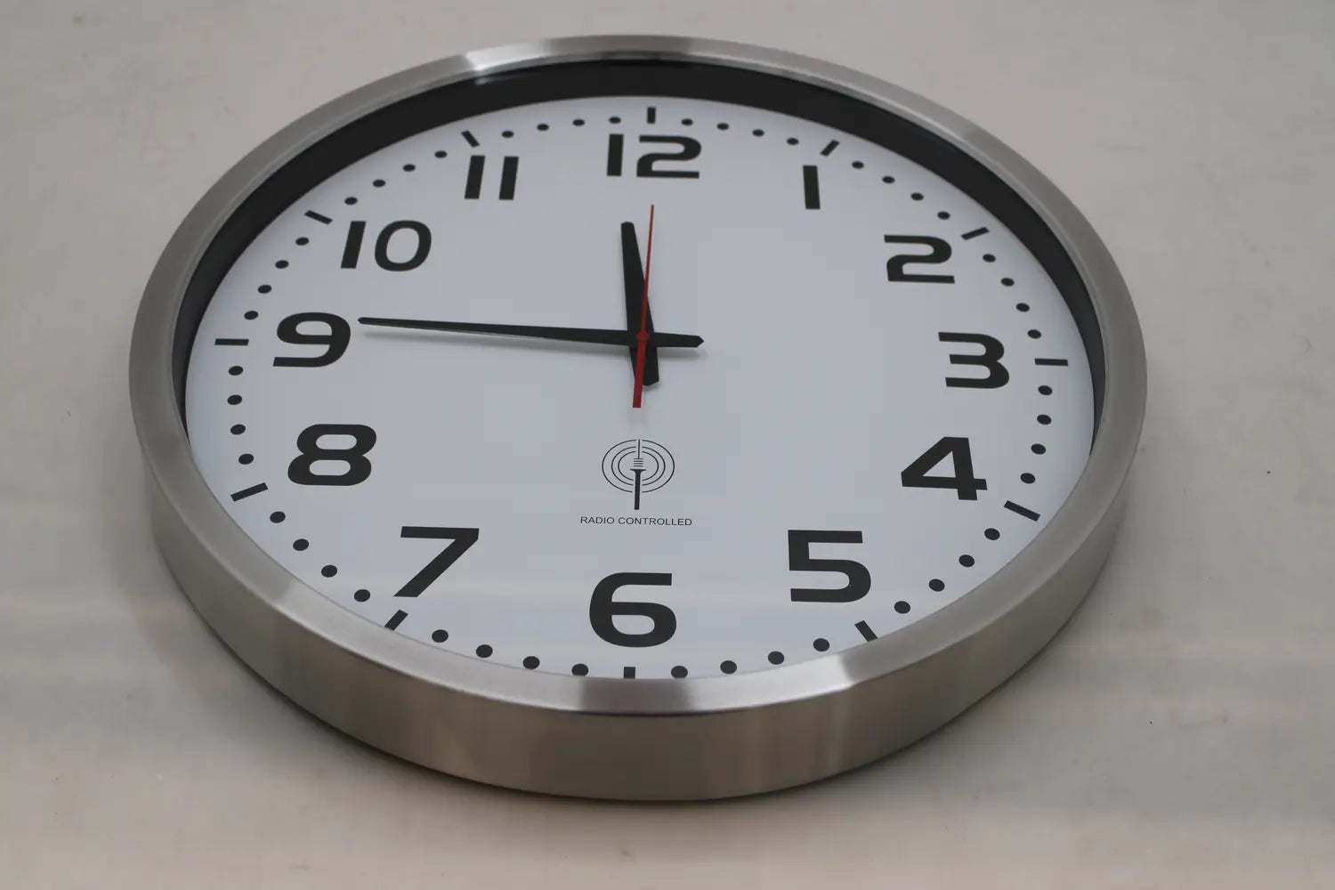 D-Ware Euro Time 56863 Funk Wanduhr 50cm Wand Uhr Dekouhr Büro Funkuhr Defektware - 4044685500871