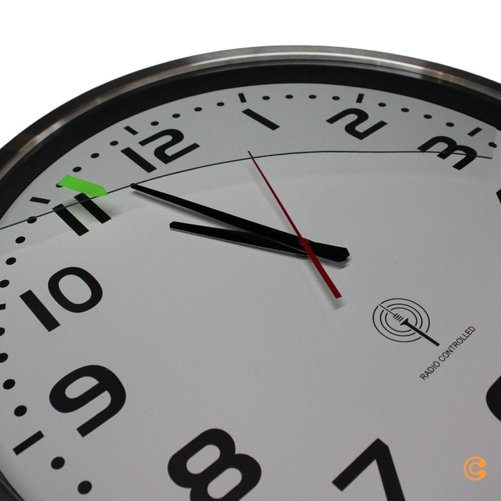 Euro Time 56863 Funk Wanduhr 50cm Wand Uhr Wohnzimmeruhr Funkuhr Siehe Text/Foto C-Ware - 4044685500871