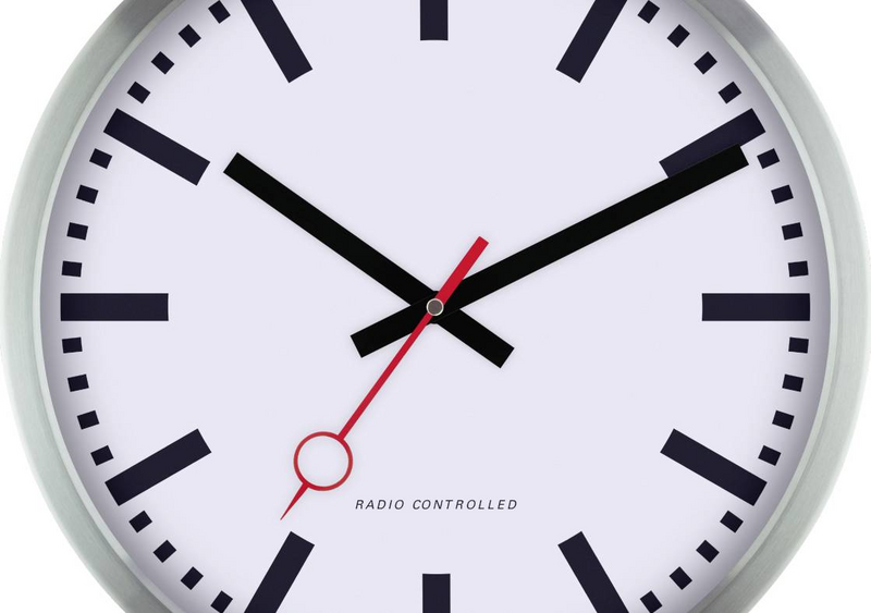 B-Ware Eurotime 53820 05 30 Cm Funk Wanduhr Uhr Hängeuhr Analoguhr