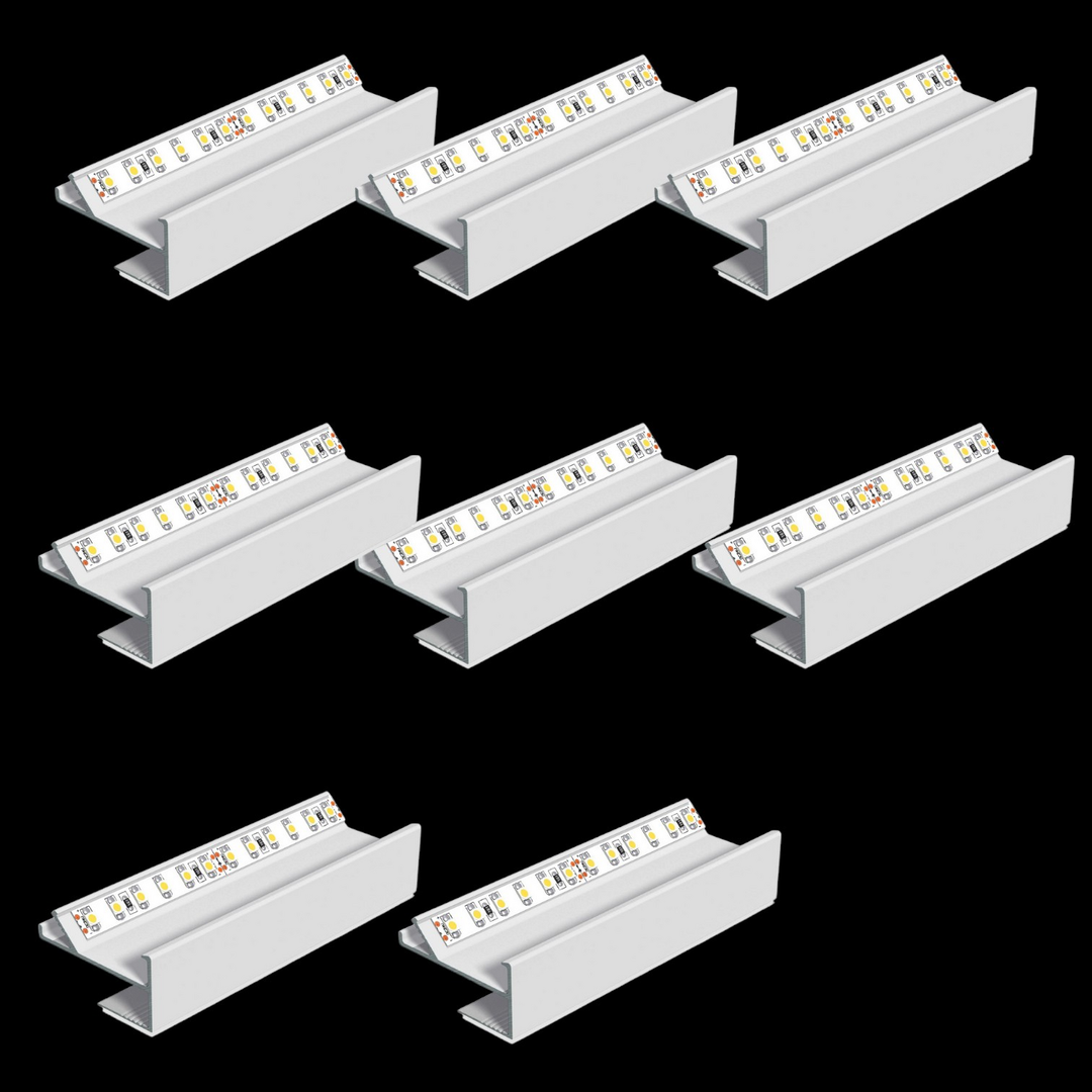 Evn Aptbh Alu Profil Deckenschiene 200cm Aluminiumkanal 8 Stück B-Ware