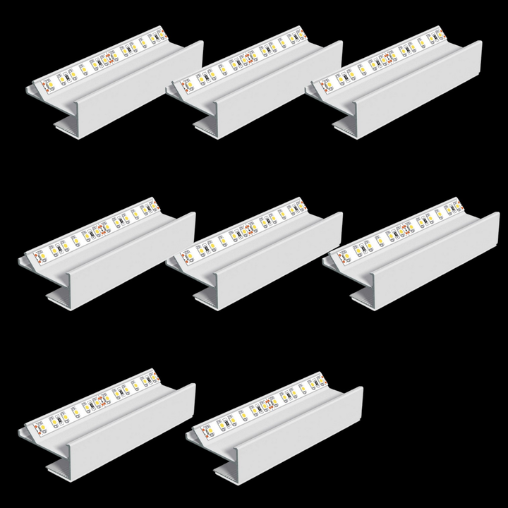 Evn Aptbh Alu Profil Deckenschiene 200cm Aluminiumkanal 8 Stück B-Ware