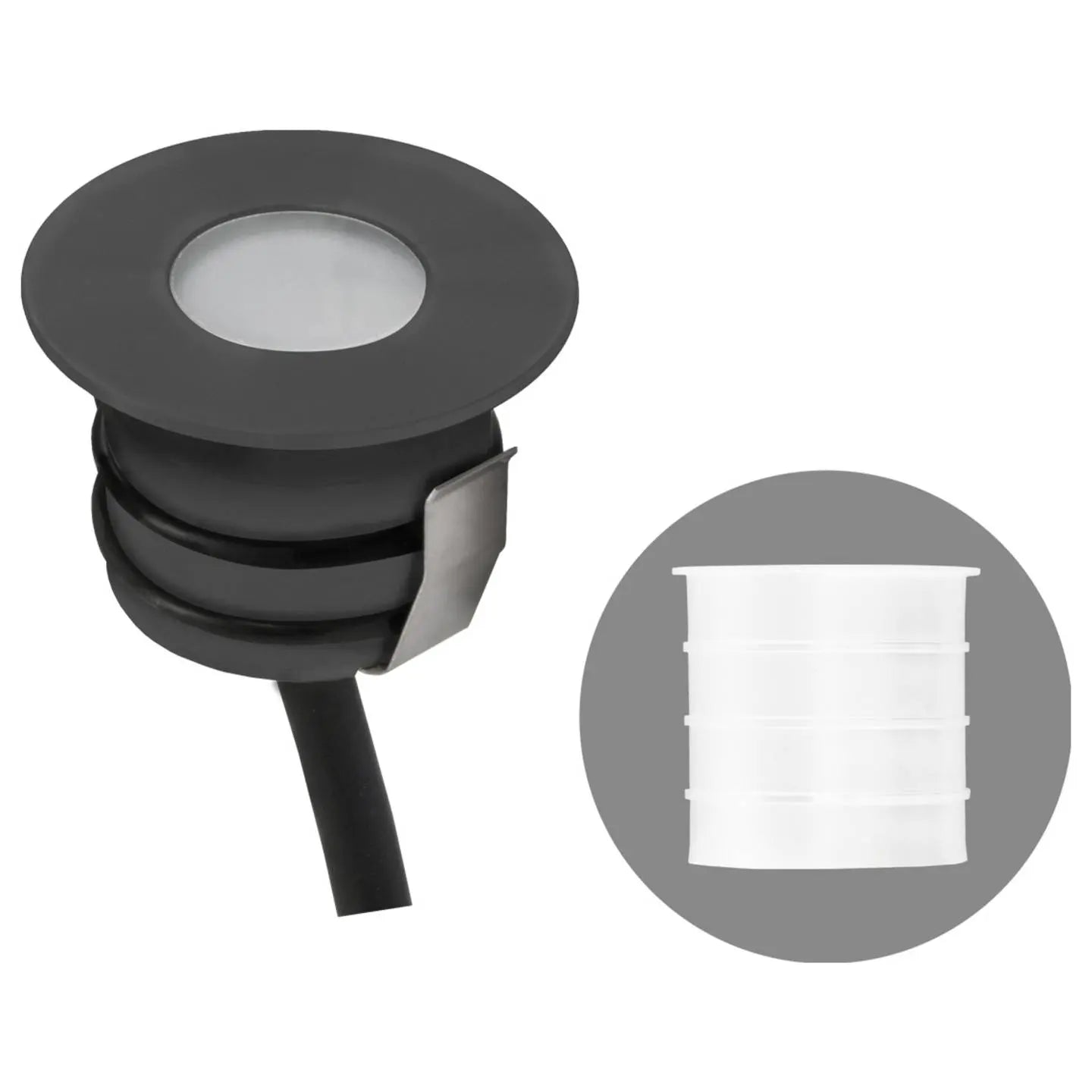 B-Ware Evn Bodeneinbauleuchte Einbaustrahler Led Anthrazit Ip65 Aluminium Warm 3 Stück - 4037293027489