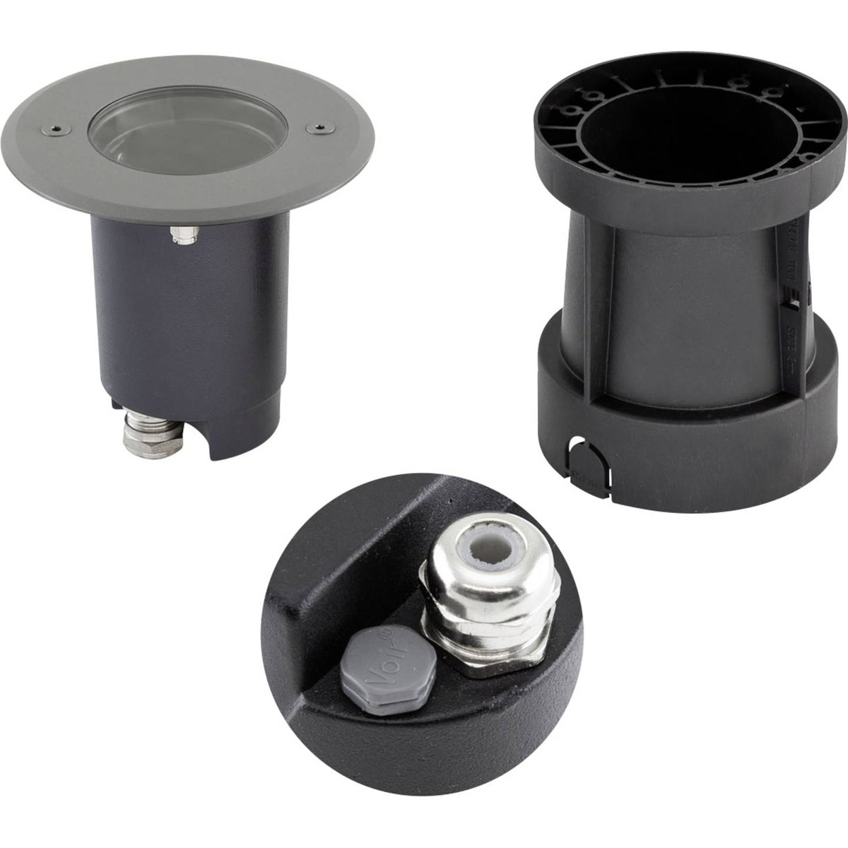 EVN Bodeneinbauleuchte Bodeneinbaustrahler LED Aluminium Edelstahl Kunststoff - 4037293028646