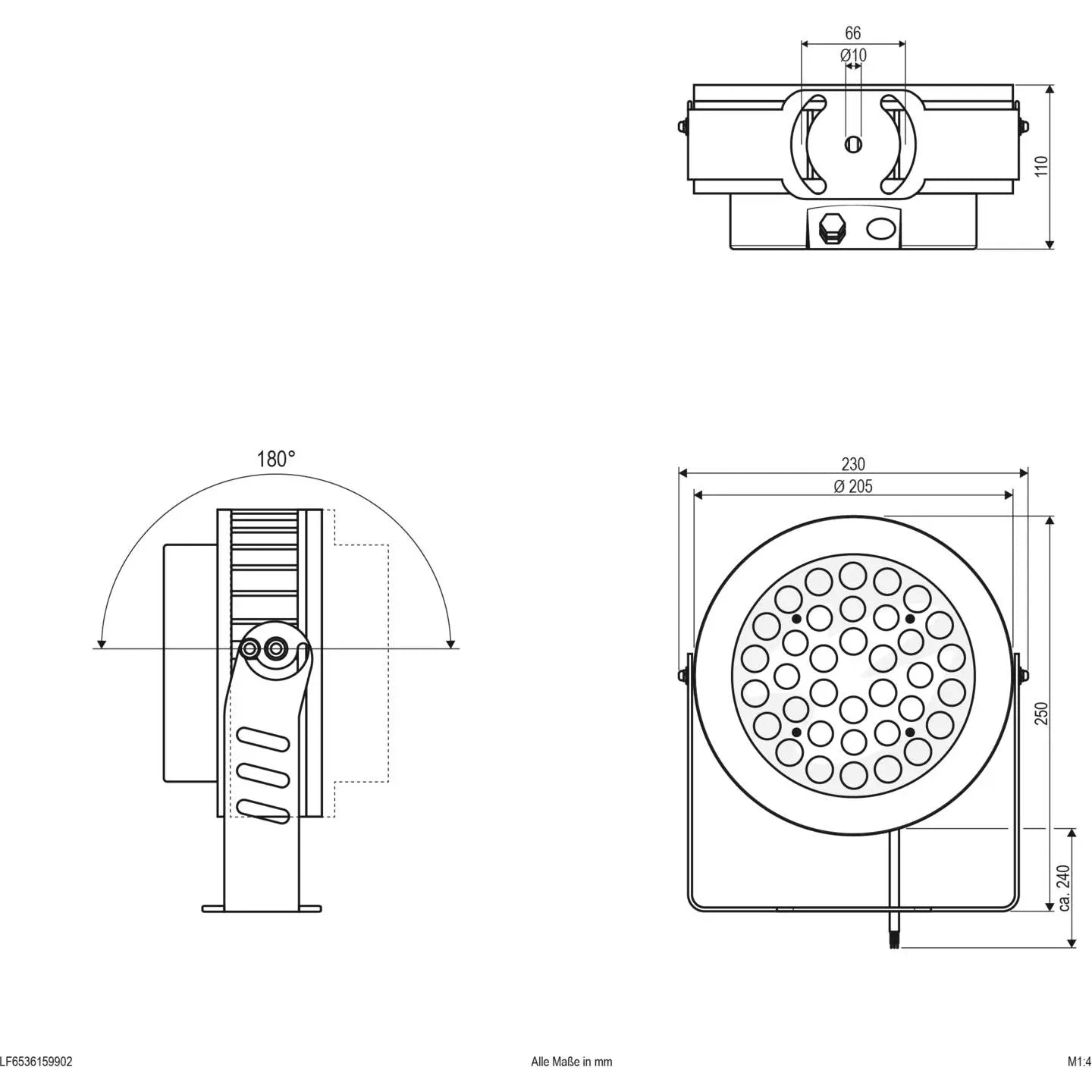 B-Ware Evn  Rgbw Led Wallpainter Fluter 24 V Dc Ip65 Wandbeleuchtung  - 4037293028134