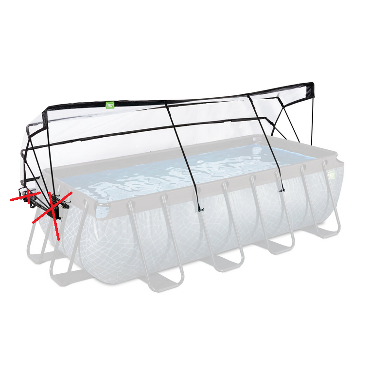Exit Poolabdeckung Poolplane Poolabdeckung 400x200cm Universell B-Ware - 8720791611446
