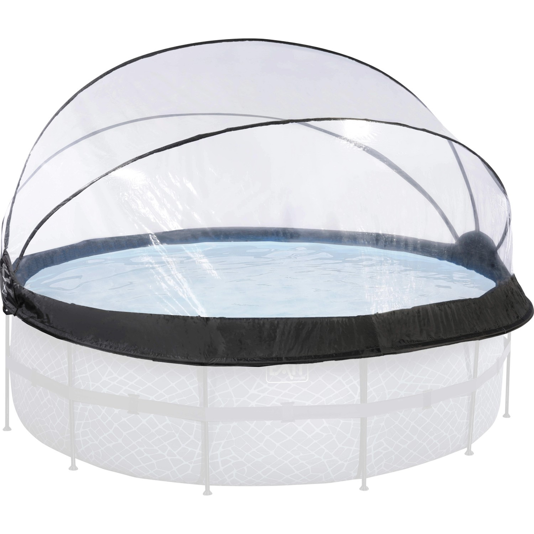 Exit Toys Poolabdeckung Pool Abdeckung Plane Rund Poolzubehör 427 Cm Transparent B-Ware - 8720088267066