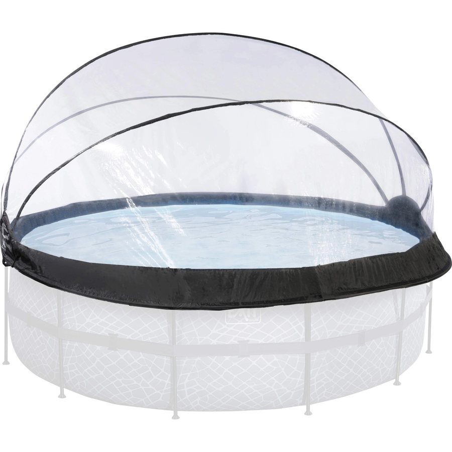 Exit Toys Poolabdeckung Pool Abdeckung Plane Rund Poolzubehör 427 Cm Transparent B-Ware - 8720088267066