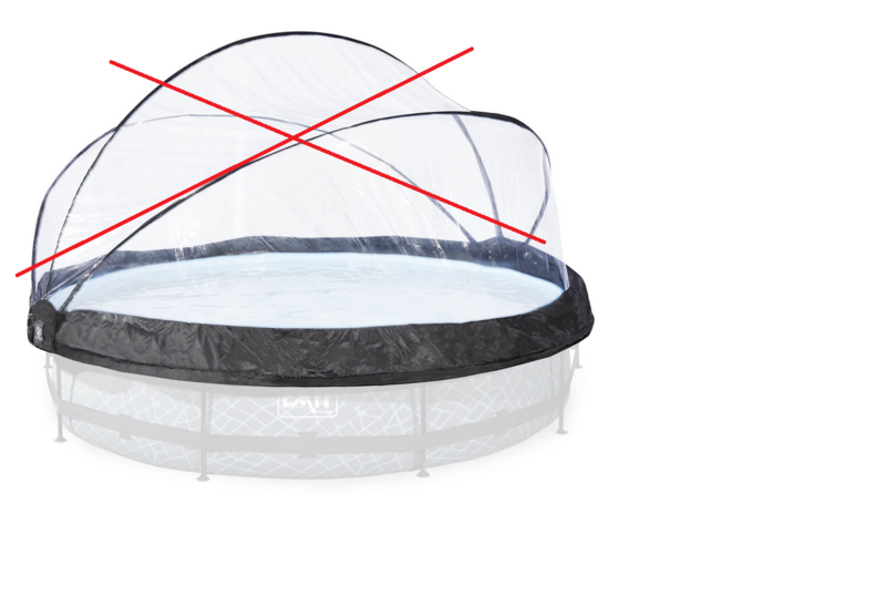 Exit Toys Schwimmbadüberdachung Poolüberdachung Frame ø 360 Defektware D-Ware - 8719874703529