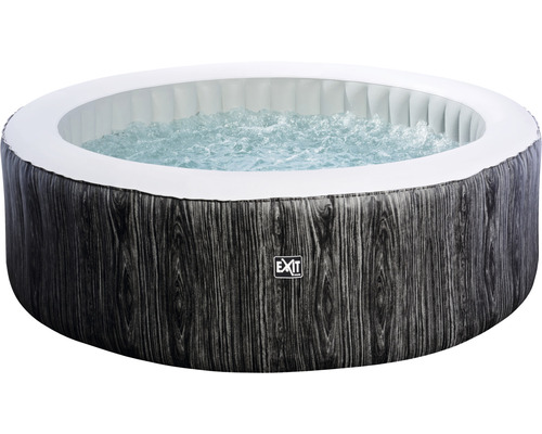 B-Ware Exit Wood Deluxe Whirlpool Pool Spa Whirlpool ø204x65cm Dunkelgrau