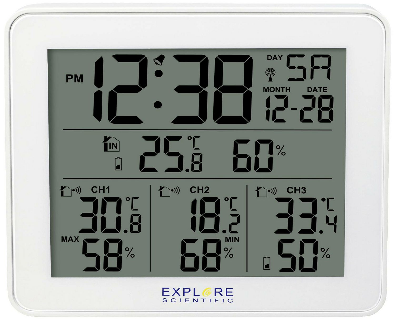 Station météo sans fil Explore Scientific, jusqu'à 3 capteurs, produit de seconde main
